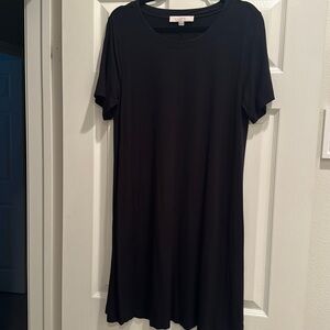 Black T-shirt dress from the Loft